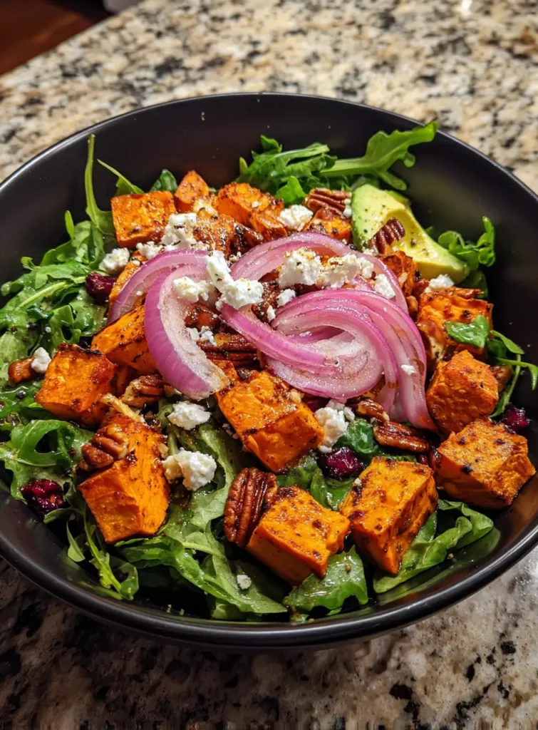 Sweet Potato Arugula Salad Recipe – 5-Star Fresh & Satisfying 4 Sweet Potato Arugula Salad
