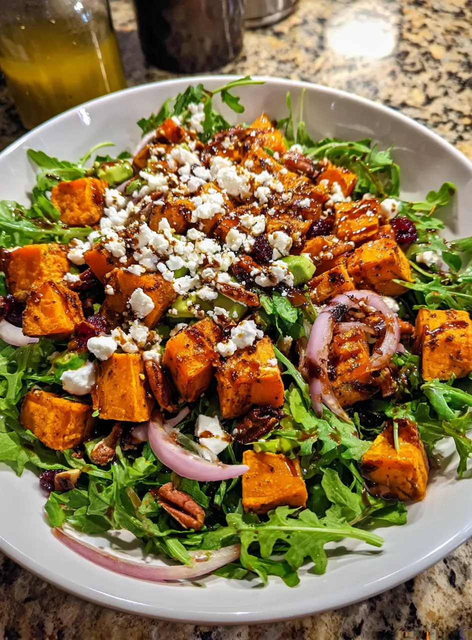 Sweet Potato Arugula Salad Recipe – 5-Star Fresh & Satisfying 3 Sweet Potato Arugula Salad